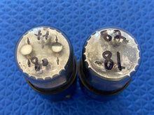 Load image into Gallery viewer, Matched Pair General Electric GE 6SN7 6SN7GTA Vacuum Tubes Copper Support Rods NOS NIB