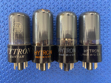 Load image into Gallery viewer, 4 Hytron 50L6 50L6GT Vacuum Tubes Valves Gray Glass Lot Of Four