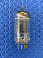 Load image into Gallery viewer, RCA 12AU7 12AU7A ECC82 Vacuum Tube NOS-Testing Black Plate Slant D Getter For Your Univalve Or Bottlehead