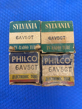 Load image into Gallery viewer, 4 Sylvania 6AV5 6AV5GT Vacuum Tubes Valves NOS NIB Lot Of Four