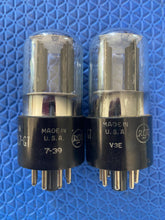 Load image into Gallery viewer, Matched Pair RCA 12SL7 12SL7GT Gray Bottle Vacuum Tubes Valves