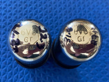 Load image into Gallery viewer, Matched Pair Sylvania 6V6 6V6GT Gray And Silver Bottle Silver Top Vacuum Tubes Valves NOS-Testing