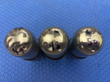 Load image into Gallery viewer, 3 RCA JAN-CRC-6SN7GT VT231 Vacuum Tubes Gray Glass Milspec Lot Of Three