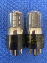 Load image into Gallery viewer, Matched Pair Sylvania 6K6 6K6GT Vacuum Tubes Valves