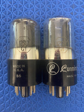 Load image into Gallery viewer, Matched Pair RCA 12SL7 12SL7GT Vacuum Tubes Valves