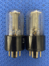 Load image into Gallery viewer, Matched Pair Tung-Sol 6SN7 6SN7GT Vacuum Tubes Valves NOS-Testing
