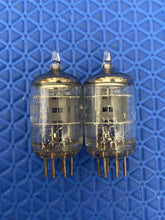 Load image into Gallery viewer, Matched Pair General Electric GE 5654 6AK5 6AK5W 6J1 6J2 Milspec Industrial Vacuum Tubes Valves