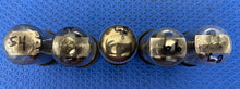 Load image into Gallery viewer, 5 US-Made 50L6 50L6GT Vacuum Tubes Valves Black Plate Clear Bottle Lot Of Five
