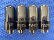 Load image into Gallery viewer, 4 Emerson 50L6 50L6GT Vacuum Tubes Valves Black / Gray Glass Lot Of Four