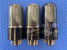 Load image into Gallery viewer, 3 General Electric GE 50L6 50L6GT Vacuum Tubes Valves Coated Glass Lot Of Three