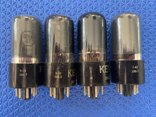 Load image into Gallery viewer, 4 Ken-Rad 50L6 50L6GT Vacuum Tubes Black / Gray Glass Lot Of Four