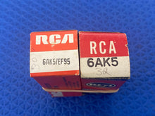Load image into Gallery viewer, Matched Pair RCA 6AK5 EF95 Vacuum Tubes Valves NOS NIB