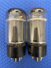 Load image into Gallery viewer, Matched Pair Sylvania Uncle Doug 6L6 6L6GC Vacuum Tubes Valves