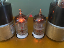 Load image into Gallery viewer, Matched Pair Sylvania 6AK5 Vacuum Tubes Valves Steel Plate