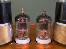 Load image into Gallery viewer, Matched Pair Sylvania 6AK5 Black Plates Vacuum Tubes Valves