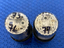 Load image into Gallery viewer, Matched Pair General Electric GE 6SN7 6SN7GTB Vacuum Tubes Valves Copper Support Rods NOS NIB