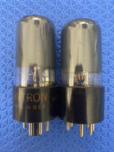 Load image into Gallery viewer, Matched Pair Hytron 6V6 6V6GT Vacuum Tubes Black Glass