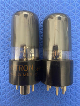Load image into Gallery viewer, Matched Pair Hytron 6V6 6V6GT Vacuum Tubes Valves Black Glass