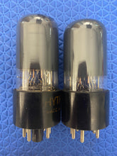 Load image into Gallery viewer, Matched Pair Hytron 6V6 6V6GT Vacuum Tubes Valves Black Glass