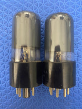 Load image into Gallery viewer, Matched Pair Hytron 6V6 6V6GT Vacuum Tubes Black Glass