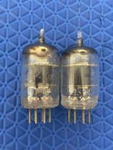 Load image into Gallery viewer, Matched Pair Raytheon 6AK5 JRP-6AK5 6096 6J1 6J2 Milspec Black Plate Vacuum Tubes Valves