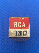 Load image into Gallery viewer, RCA Black Plate 12BZ7 Vacuum Tube Valve NOS NIB For Your Univalve Or Bottlehead