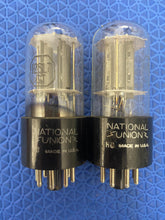 Load image into Gallery viewer, Pair National Union NU 12SL7 12SL7GT JANCNU12SL7GT VT289 Vacuum Tubes Valves Milspec NOS NIB