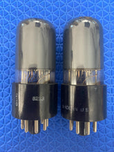 Load image into Gallery viewer, Matched Pair Hytron 6V6 6V6GT Vacuum Tubes Gray Side And Top Glass