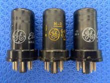 Load image into Gallery viewer, 3 General Electric GE 1852 6AC7 Vacuum Tubes Valves Industrial Grade Lot Of Three