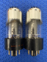 Load image into Gallery viewer, Matched Pair Sylvania 6K6 6K6GT Vacuum Tubes Valves Silver Tops