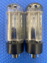 Load image into Gallery viewer, Matched Pair Westinghouse Reliatron 5U4 5U4GB Vacuum Tubes Copper Getter-Support Rods