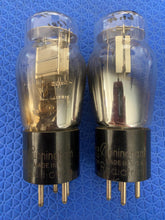 Load image into Gallery viewer, Matched Pair RCA Cunningham Radiotron Number / Type 49 #49 Vacuum Tubes Shoulder ST Shape