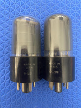 Load image into Gallery viewer, Matched Pair RCA 6K6 6K6GT Vacuum Tubes Valves Gray Bottle