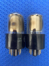 Load image into Gallery viewer, Matched Pair General Electric GE 6SN7 6SN7GTA Vacuum Tubes Valves Copper Support Rods NOS-Testing
