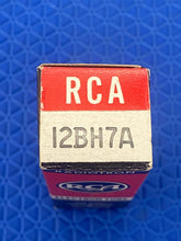 Load image into Gallery viewer, RCA 12BH7 12BH7A Vacuum Tube Valve Black Plate Copper Support Rods NOS NIB