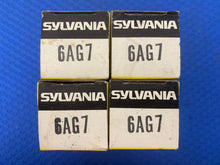 Load image into Gallery viewer, 4 Sylvania 6AG7 Vacuum Tubes Valves NOS NIB Lot Of Four