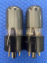 Load image into Gallery viewer, Matched Pair Hytron 6V6 6V6GT Vacuum Tubes Valves Black Glass NOS-Testing