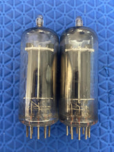 Load image into Gallery viewer, Matched Pair RCA Hazy Top 6CG7 6FQ7 Vacuum Tubes Valves With Shields NOS-Testing