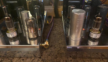 Load image into Gallery viewer, Matched Pair General Electric GE Black Plate 6CG7 6FQ7 Vacuum Tubes With Shields
