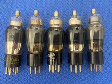 Load image into Gallery viewer, 5 US-Made 6C6 Vacuum Tubes Shoulder Shape NOS NIB Lot Of Five