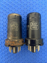 Load image into Gallery viewer, 2 Cunningham 1852 6AC7 Vacuum Tubes Valves Industrial Grade Lot Of Two