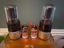 Load image into Gallery viewer, Matched Pair RCA Black Plate 6K6 6K6GT Vacuum Tubes Black Plate