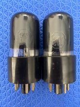Load image into Gallery viewer, Matched Pair Tung-Sol 6K6 6K6GT Vacuum Tubes Black Glass