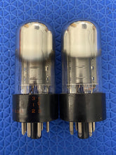 Load image into Gallery viewer, Matched Pair Sylvania 6K6 6K6GT Vacuum Tubes Valves Silver Tops