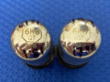 Load image into Gallery viewer, Matched Pair Sylvania 6K6 6K6GT Vacuum Tubes Valves Silver Tops