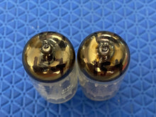 Load image into Gallery viewer, Matched Pair General Electric GE 12BH7 12BH7A Vacuum Tubes 12AU7 Substitute For Tube Rolling Copper Support Rods