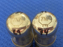 Load image into Gallery viewer, Matched Pair Sylvania 7N7 Vacuum Tubes Valves