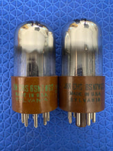 Load image into Gallery viewer, Matched Pair Sylvania 6SN7WGT 6SN7 JAN-CHS-6SN7WGT Vacuum Tubes Valves Milspec Micanol Bases NOS-Testing
