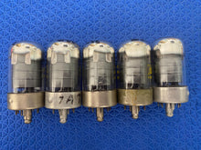 Load image into Gallery viewer, 5 Matched Sylvania 7A7 Vacuum Tubes Valves NOS-Testing Lot Of Five