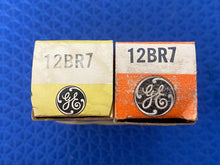 Load image into Gallery viewer, 2 General Electric GE 12BR7 Vacuum Tubes Valves NOS NIB Lot Of Two